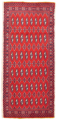 Tapis Turkaman - 130 x 60 cm - rouge