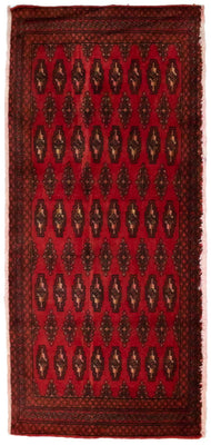 Tapis Turkaman - 130 x 60 cm - rouge
