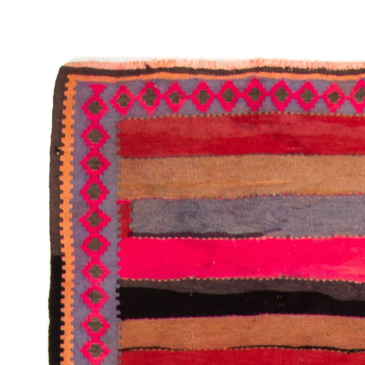 Tapis de couloir Tapis Kelim - Vieux - 340 x 140 cm - multicolore