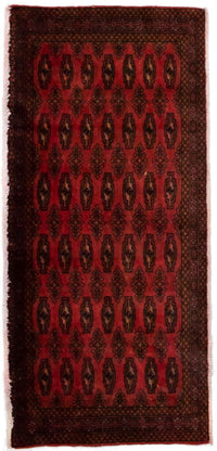 Tapis Turkaman - 130 x 60 cm - rouge