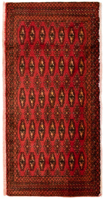 Tapis Turkaman - 130 x 60 cm - rouge