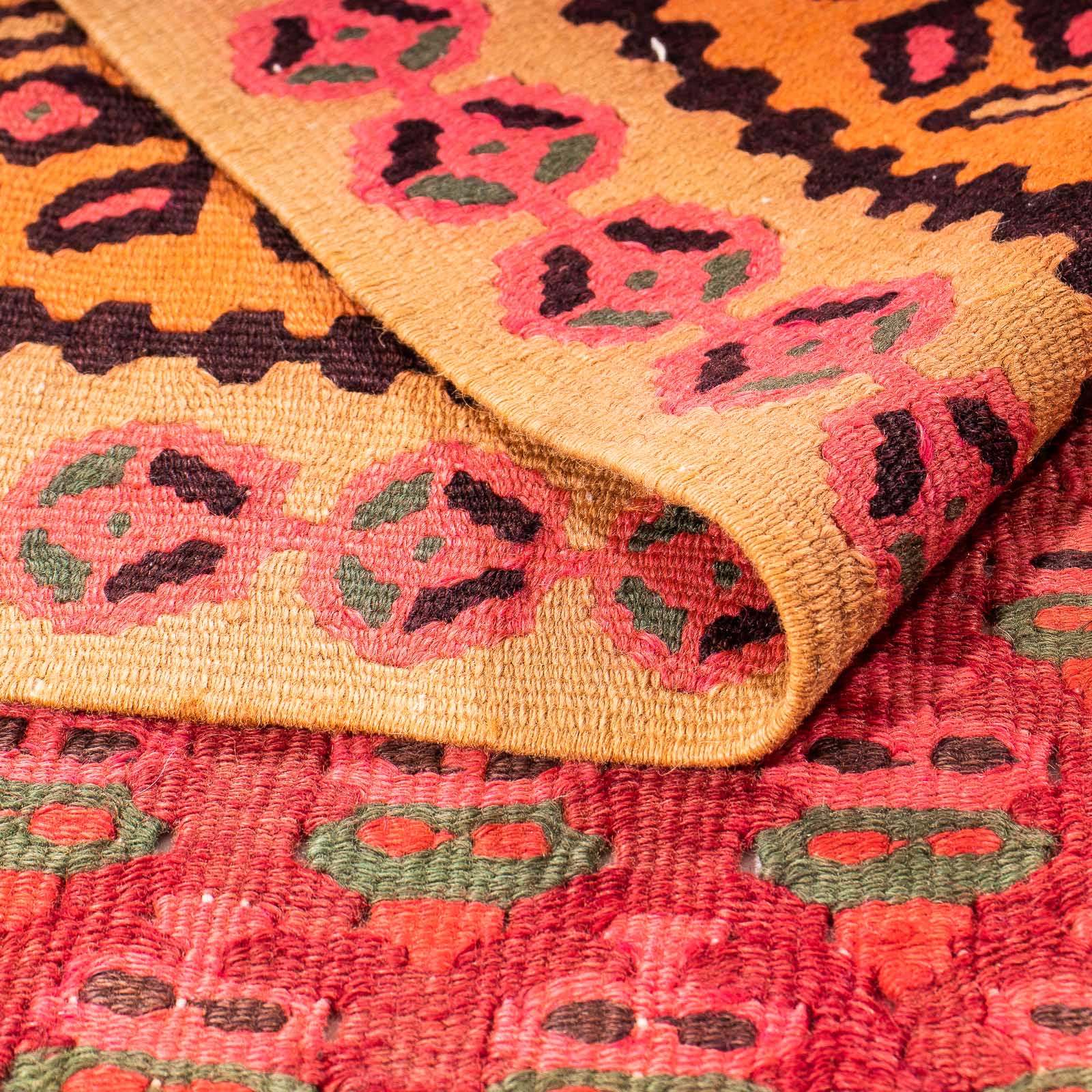 Tapis Kelim - Vieux - 280 x 145 cm - multicolore