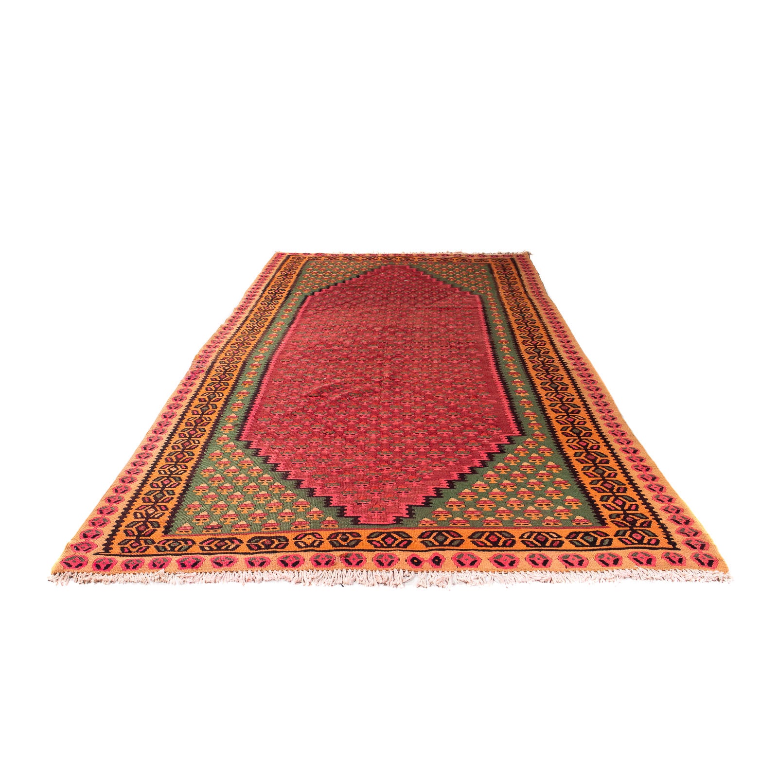 Tapis Kelim - Vieux - 280 x 145 cm - multicolore