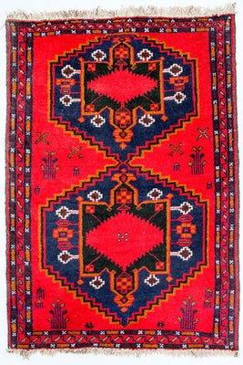 Tapis Belutsch - 141 x 92 cm - rouge