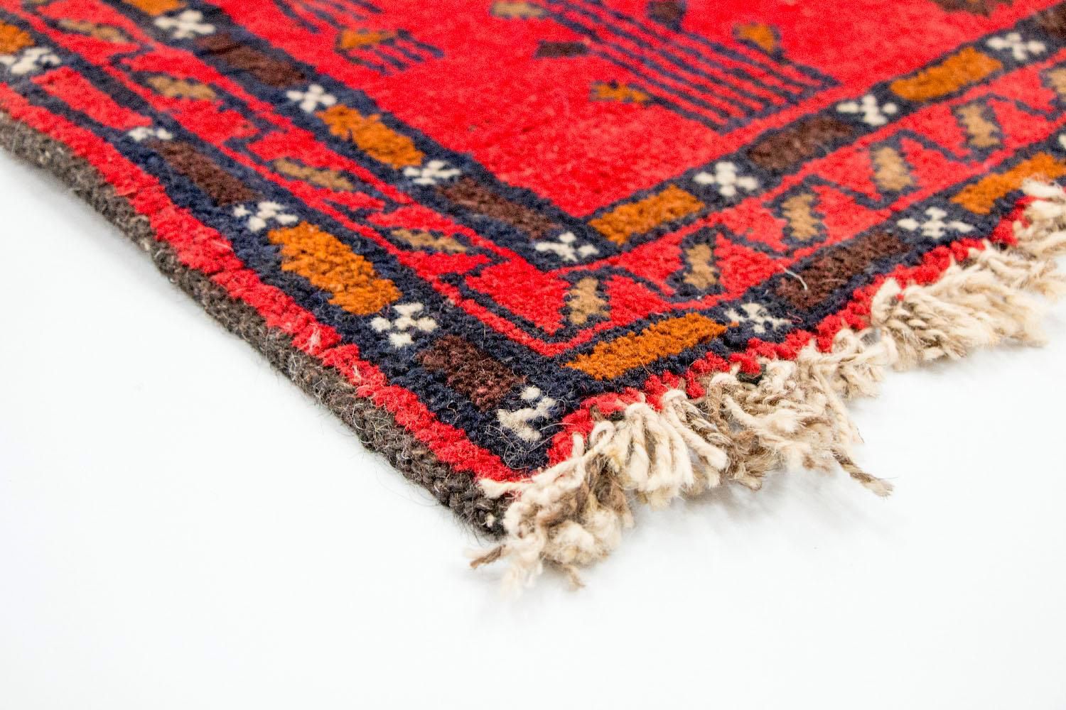 Tapis Belutsch - 141 x 92 cm - rouge