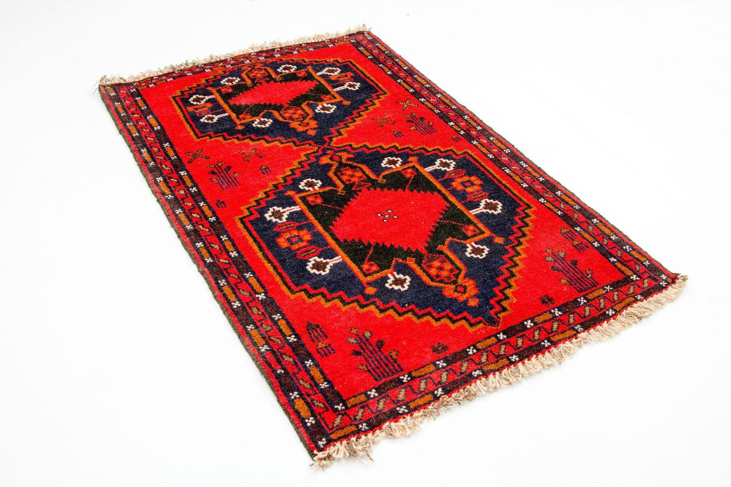Tapis Belutsch - 141 x 92 cm - rouge