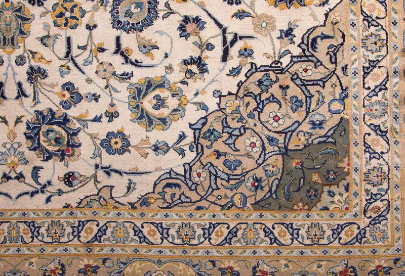 Tapis persan - Keshan - 415 x 295 cm - beige