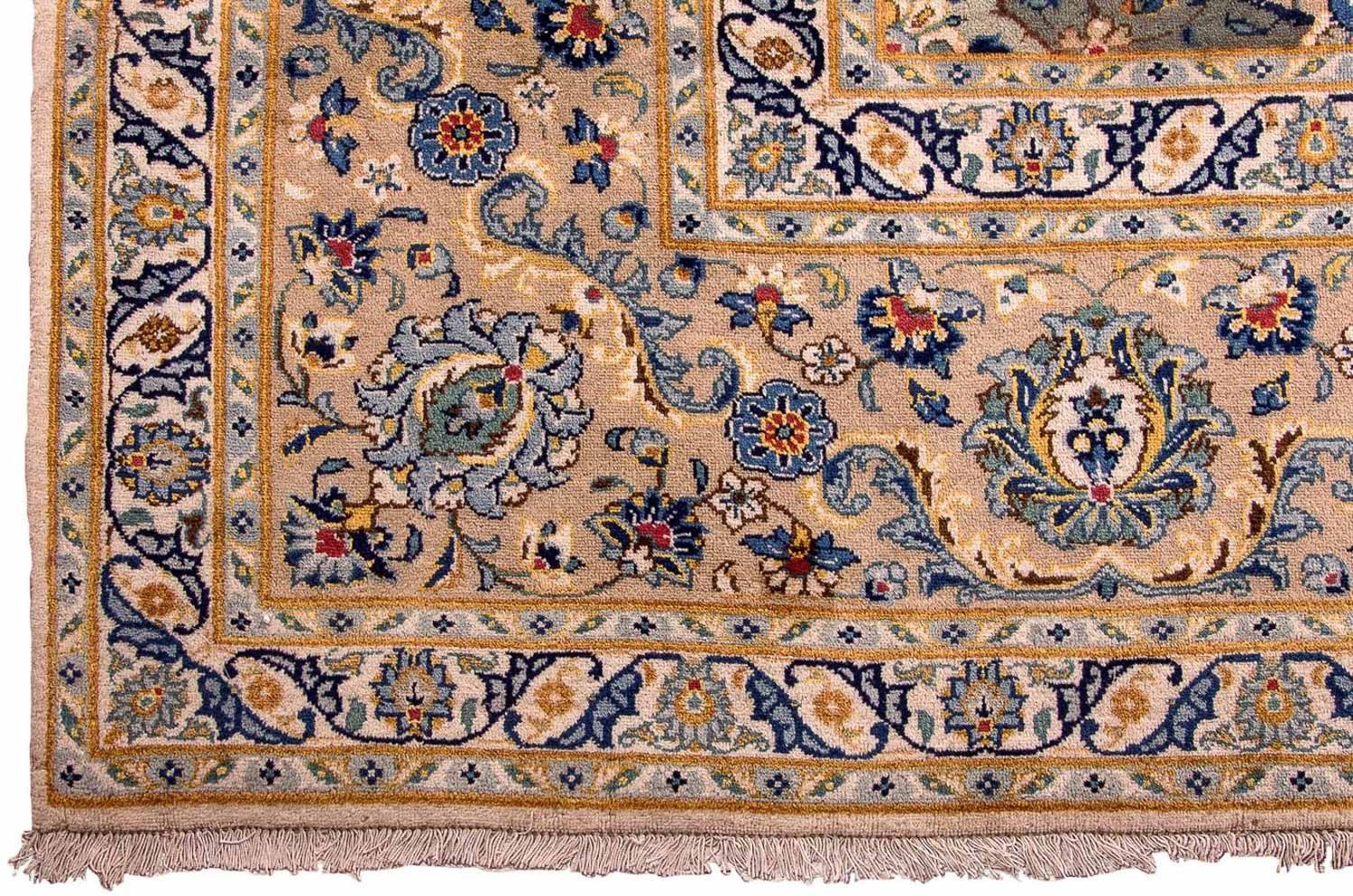 Tapis persan - Keshan - 415 x 295 cm - beige