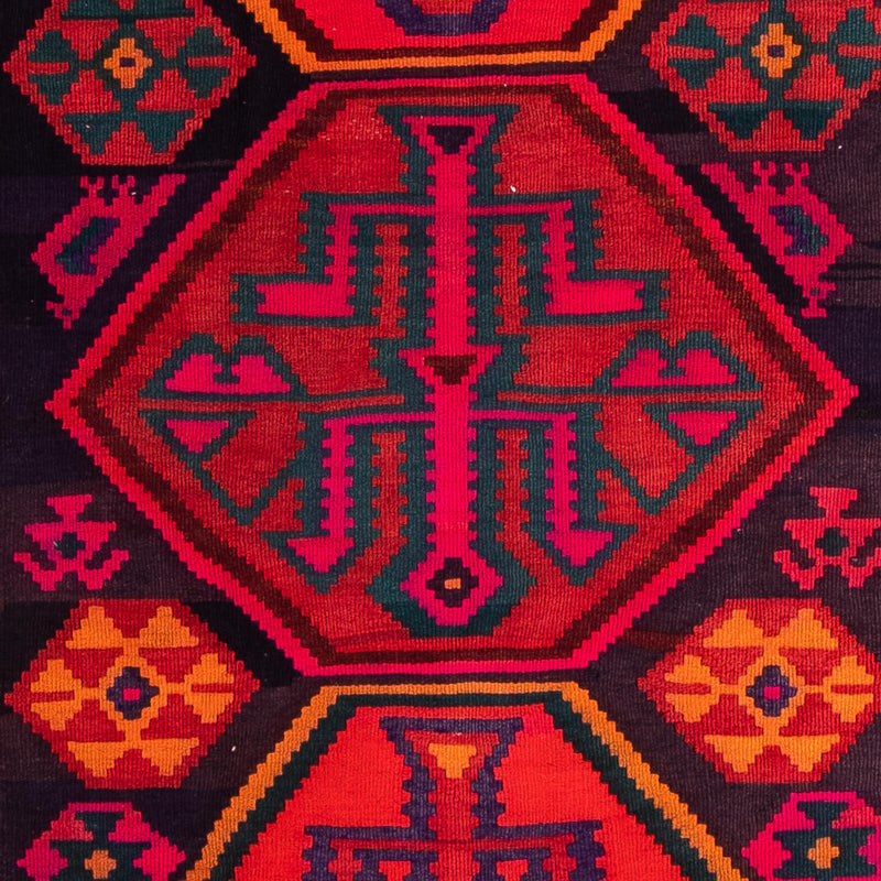 Tapis de couloir Tapis Kelim - Vieux - 345 x 150 cm - multicolore