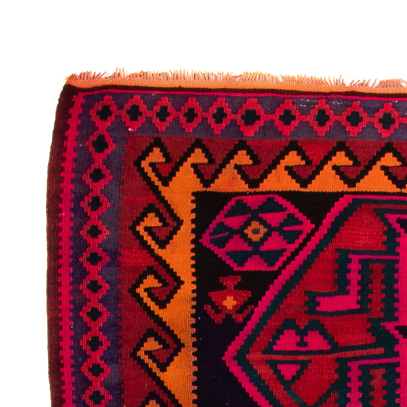 Tapis de couloir Tapis Kelim - Vieux - 345 x 150 cm - multicolore