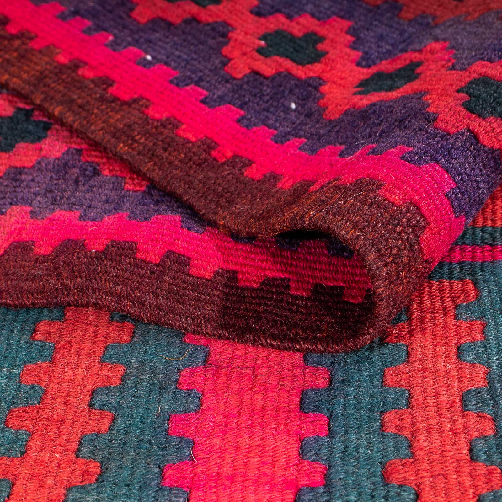 Tapis de couloir Tapis Kelim - Vieux - 345 x 150 cm - multicolore