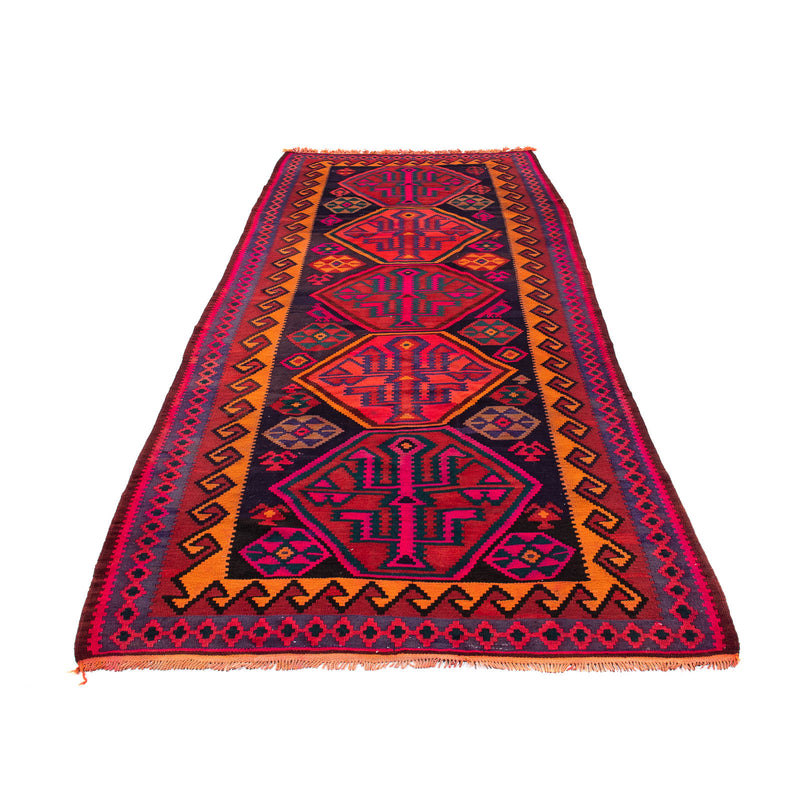 Tapis de couloir Tapis Kelim - Vieux - 345 x 150 cm - multicolore