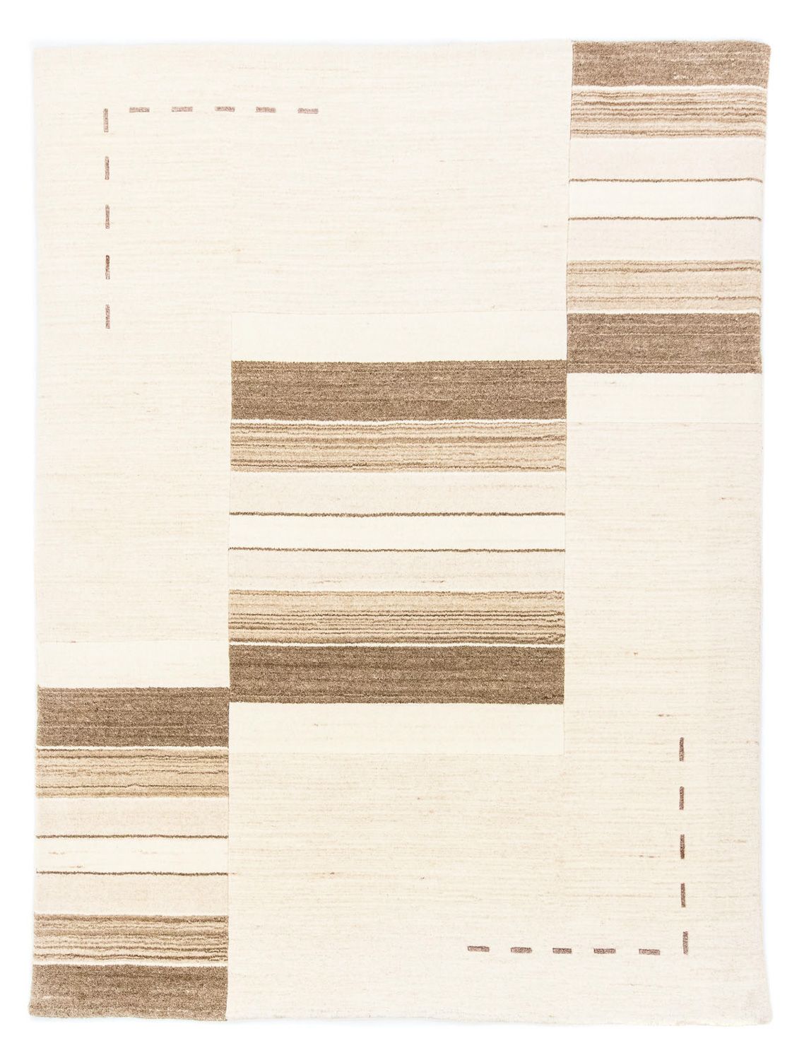 Tapis en laine - 197 x 144 cm - naturel