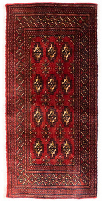 Tapis de couloir Tapis Turkaman - 100 x 50 cm - rouge