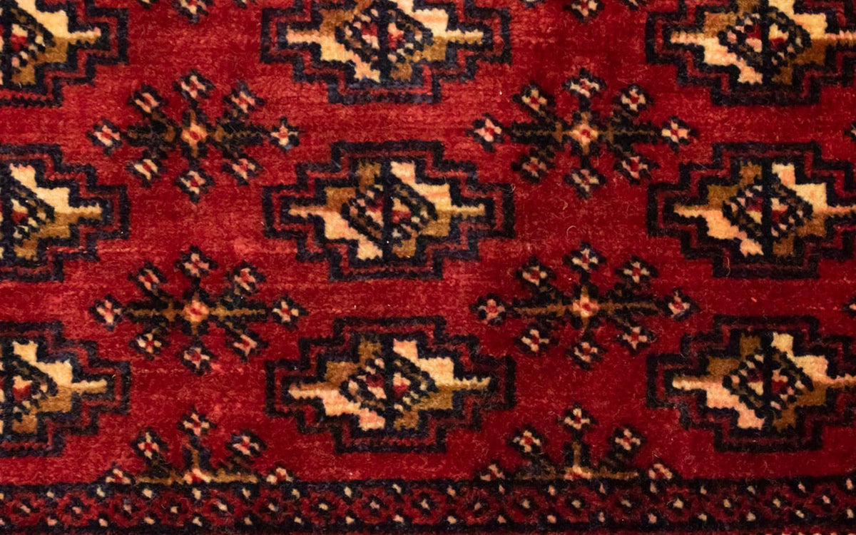 Tapis de couloir Tapis Turkaman - 100 x 50 cm - rouge