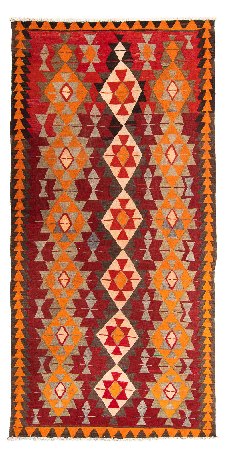 Tapis Kelim - Vieux - 310 x 165 cm - multicolore