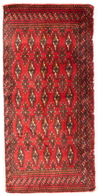 Tapis de couloir Tapis Turkaman - 100 x 50 cm - rouge