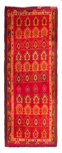 Tapis de couloir Tapis Kelim - Vieux - 395 x 155 cm - multicolore