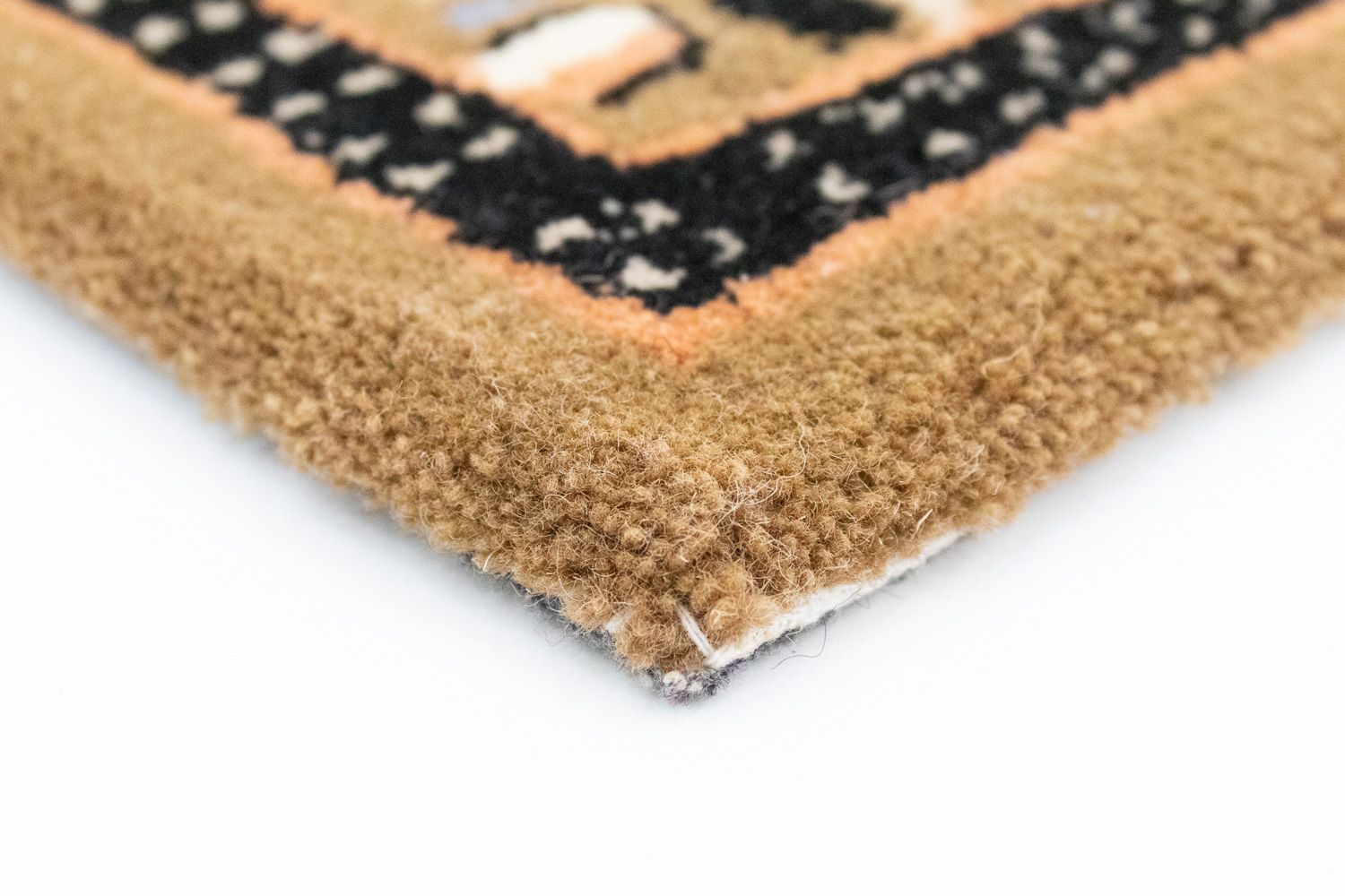 Tapis en laine - 90 x 60 cm - beige