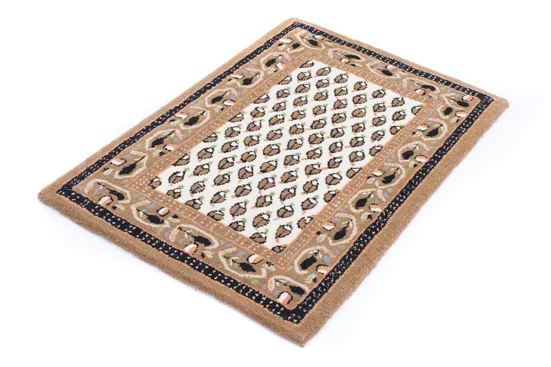 Tapis en laine - 90 x 60 cm - beige