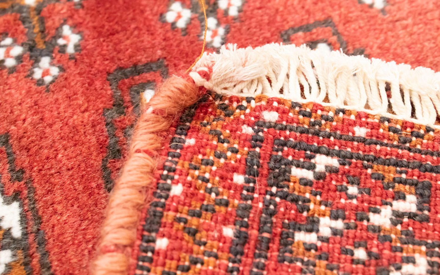 Tapis de couloir Tapis Turkaman - 100 x 50 cm - rouge