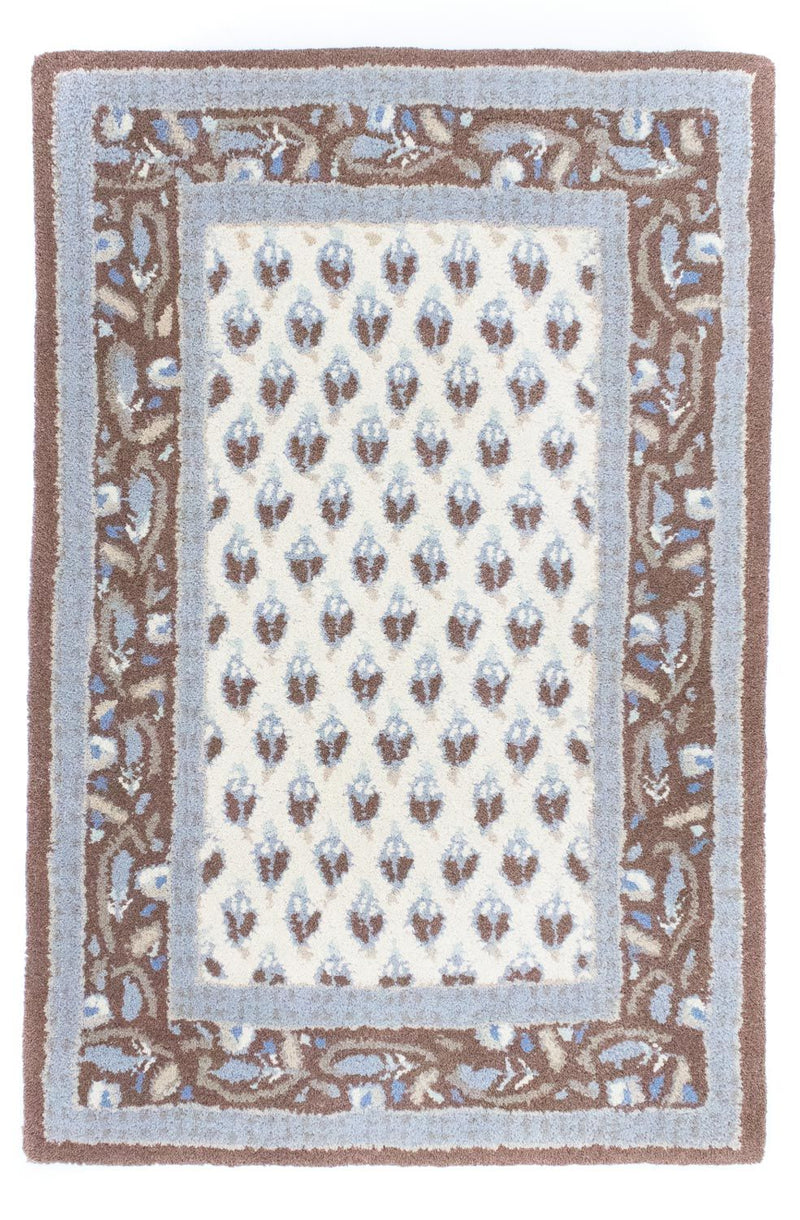 Tapis en laine - 88 x 59 cm - beige