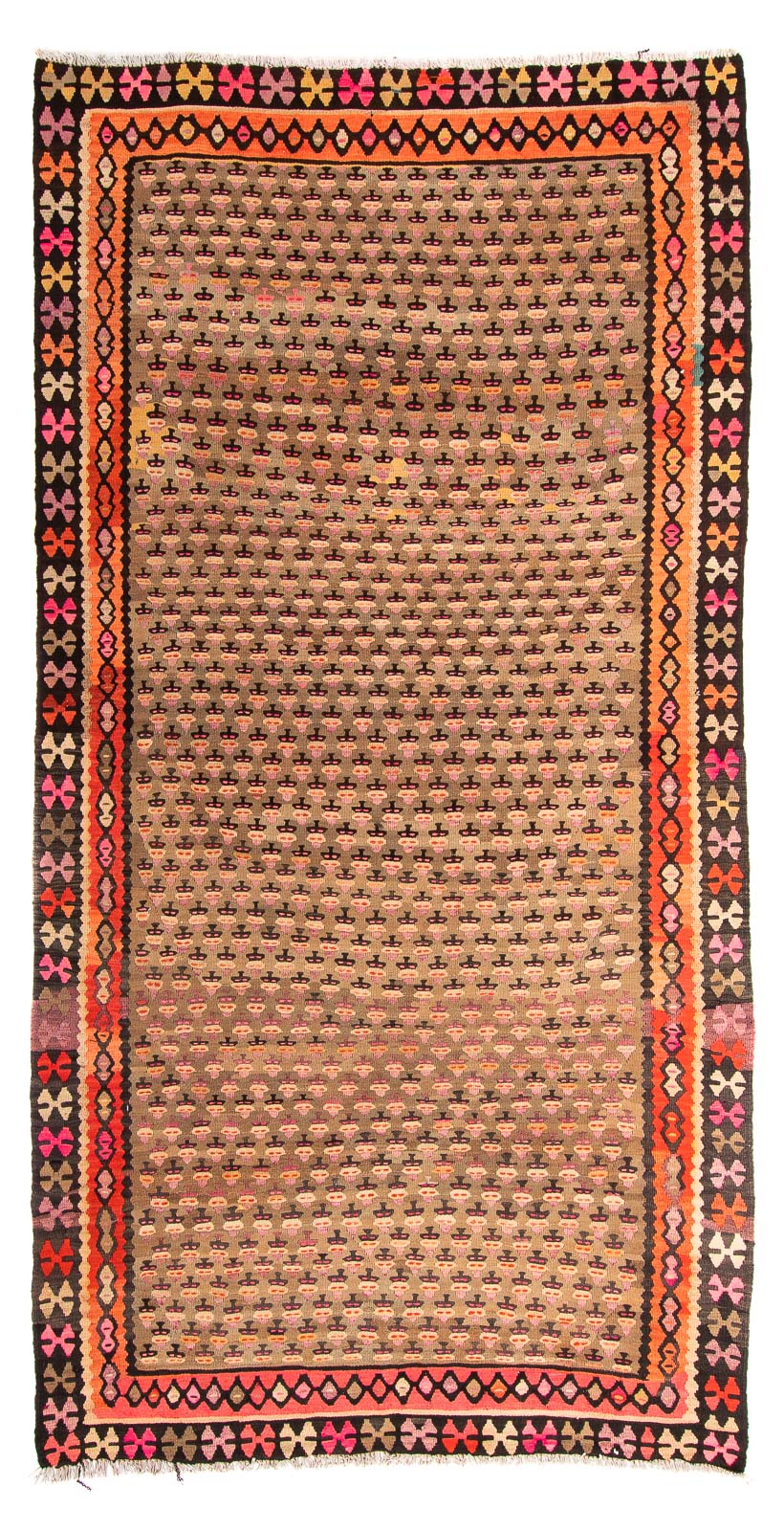 Tapis de couloir Tapis Kelim - Vieux - 285 x 160 cm - multicolore