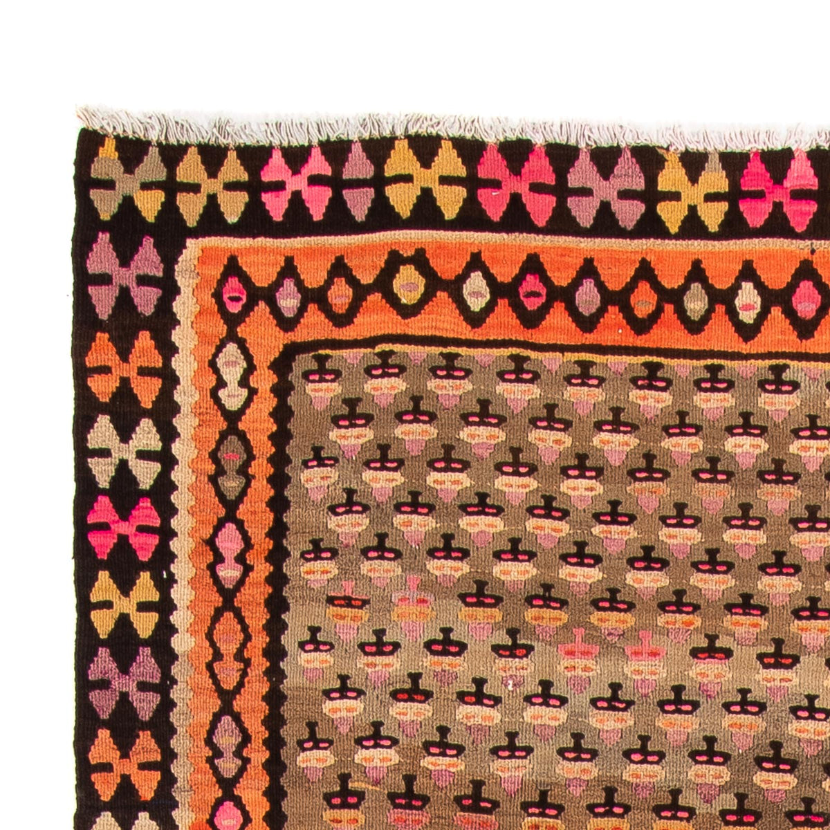 Tapis de couloir Tapis Kelim - Vieux - 285 x 160 cm - multicolore