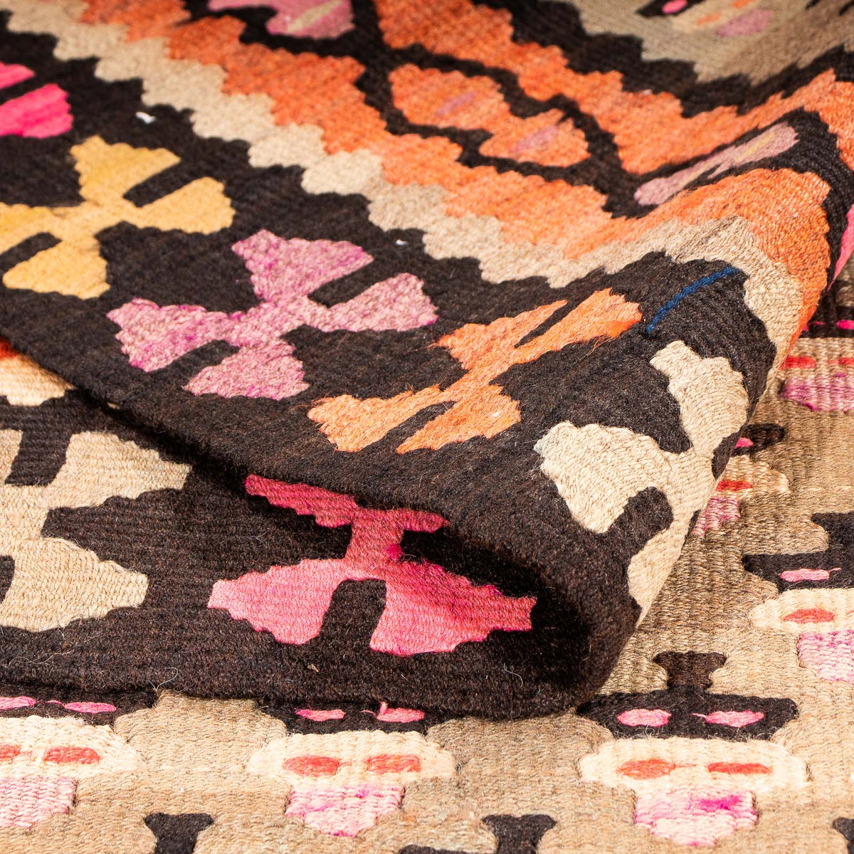 Tapis de couloir Tapis Kelim - Vieux - 285 x 160 cm - multicolore