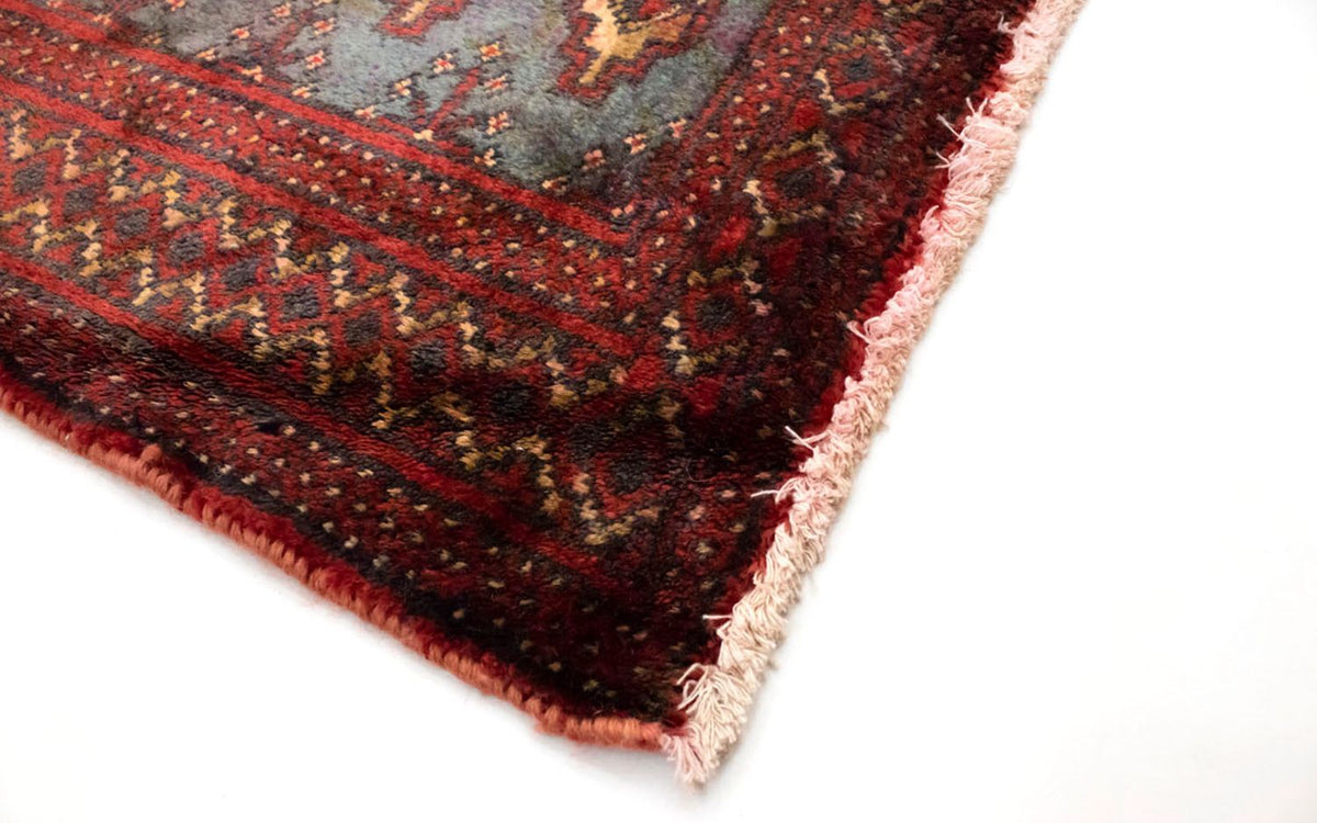 Tapis Turkaman - 130 x 60 cm - bleu