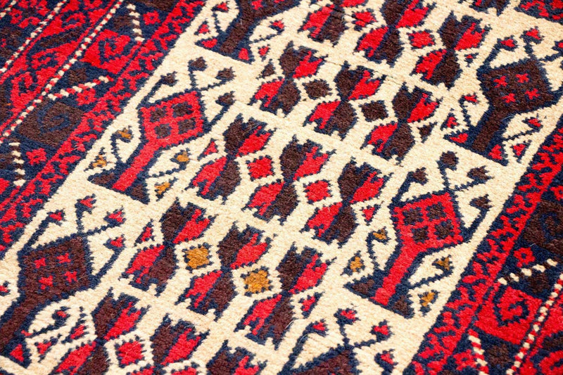 Tapis Belutsch - 125 x 74 cm - rouge