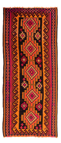 Tapis de couloir Tapis Kelim - Vieux - 225 x 150 cm - multicolore
