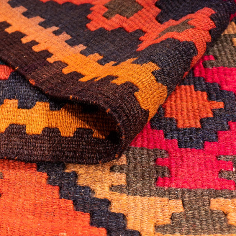 Tapis de couloir Tapis Kelim - Vieux - 225 x 150 cm - multicolore