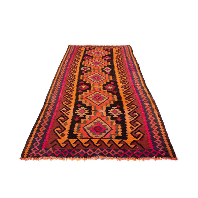 Tapis de couloir Tapis Kelim - Vieux - 225 x 150 cm - multicolore