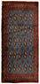 Tapis Turkaman - 130 x 60 cm - bleu