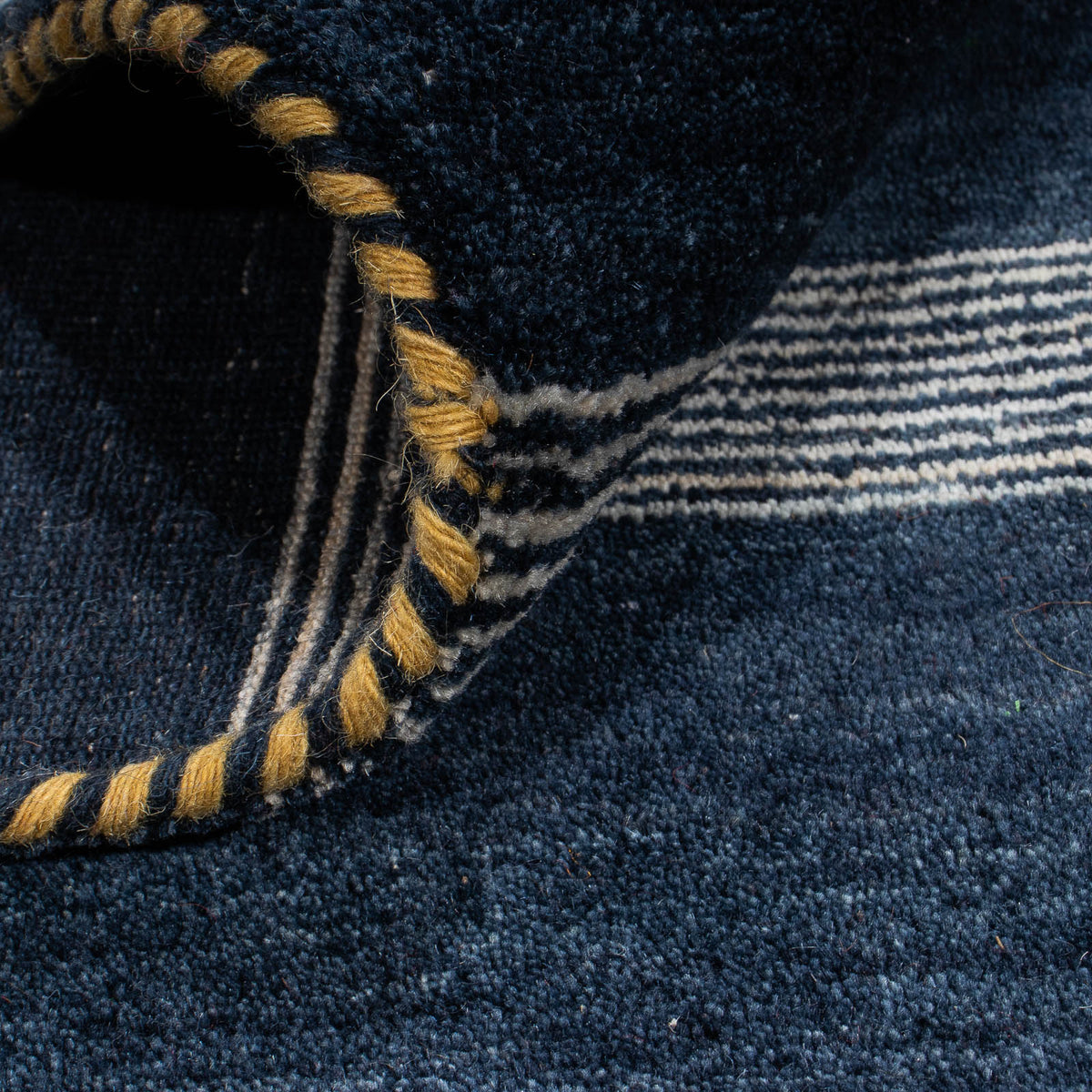 Tapis Gabbeh - Loribaft Softy - 240 x 172 cm - bleu foncé