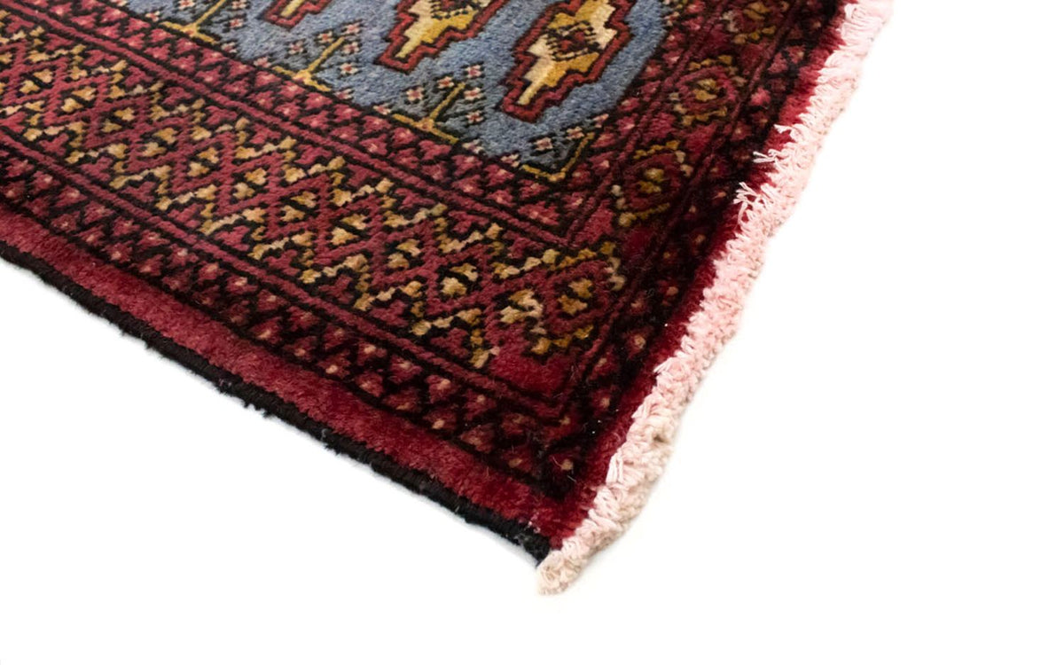 Tapis Turkaman - 130 x 60 cm - bleu