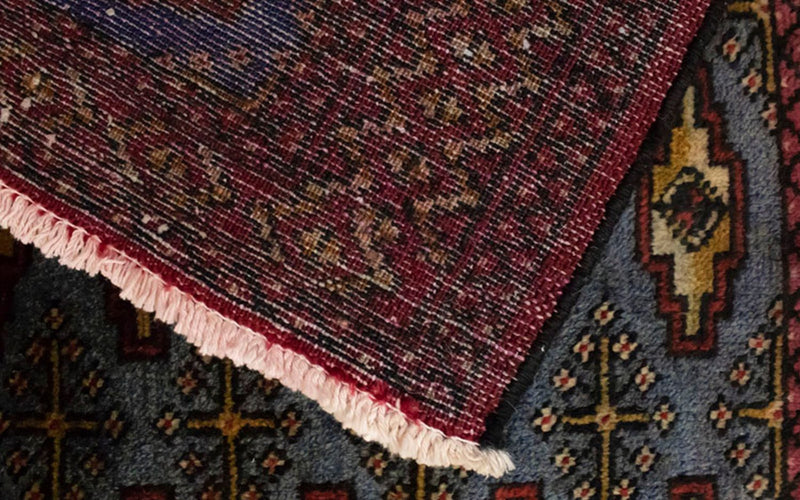 Tapis Turkaman - 130 x 60 cm - bleu