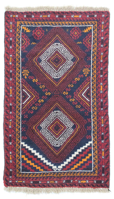 Tapis Belutsch - 132 x 76 cm - bleu