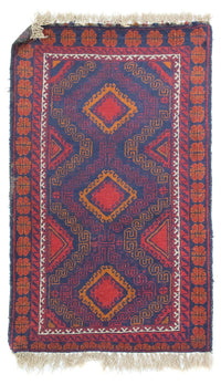 Tapis Belutsch - 137 x 81 cm - bleu