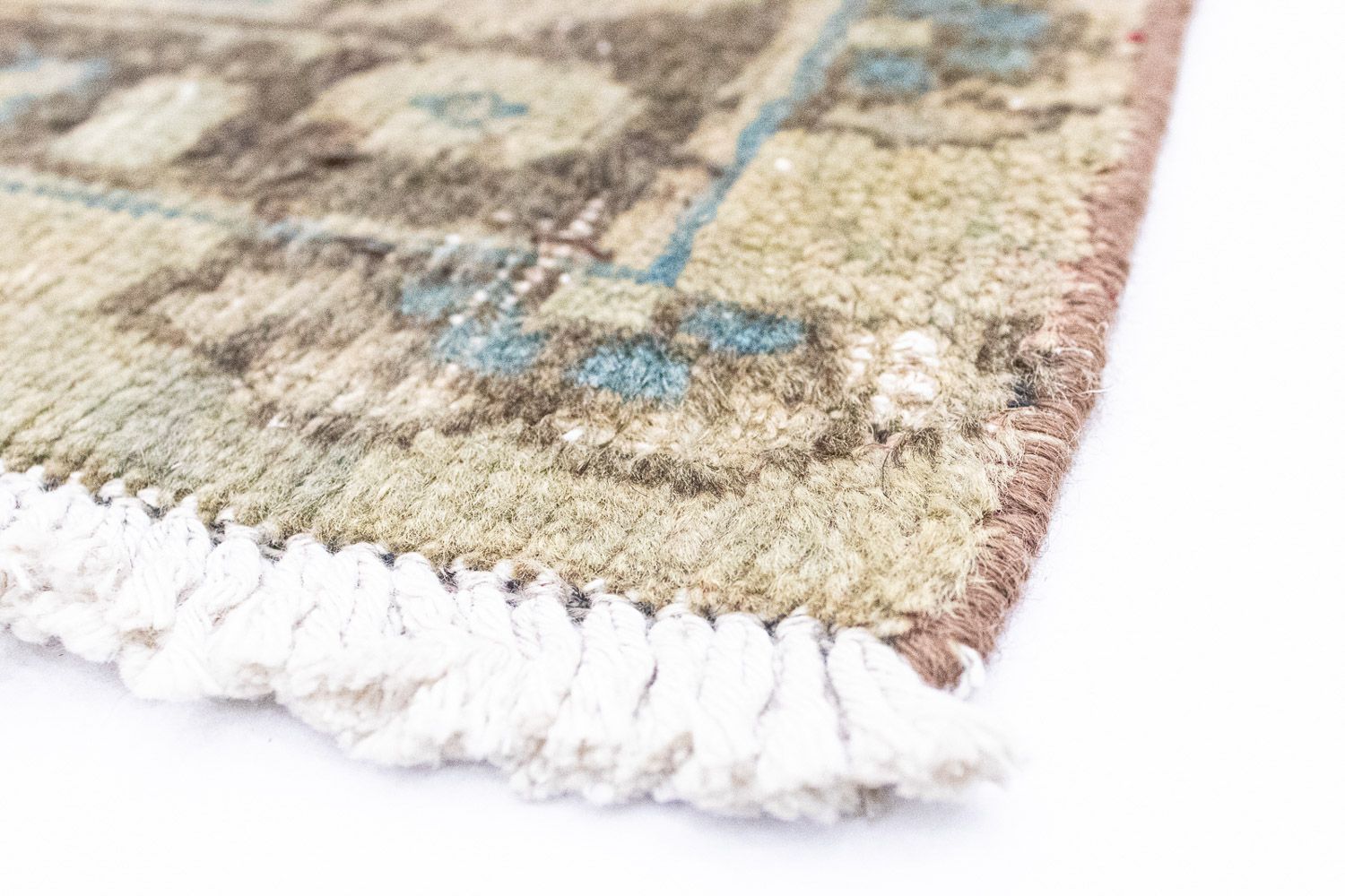 Tapis de couloir Tapis persan - Keshan - 305 x 120 cm - marron