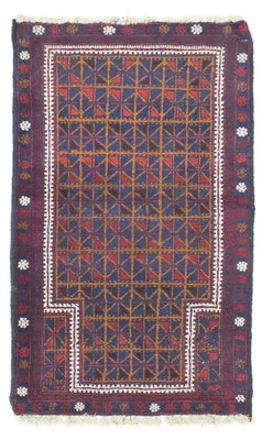 Tapis Belutsch - 137 x 84 cm - marron