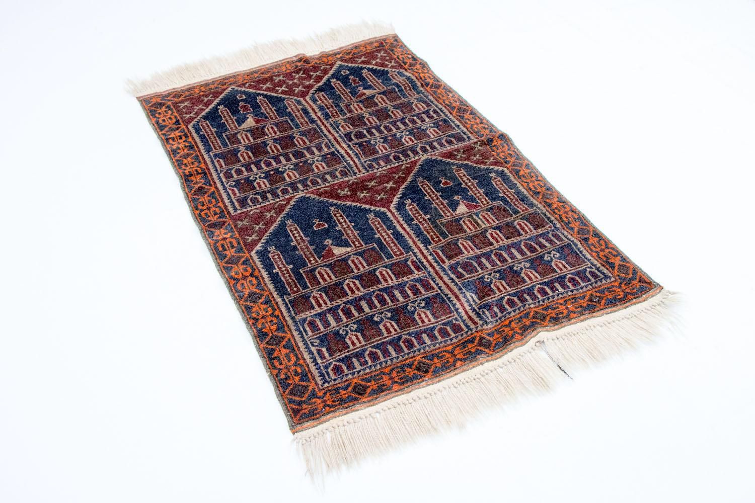Tapis Belutsch - 135 x 104 cm - multicolore