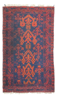 Tapis Belutsch - 143 x 85 cm - bleu