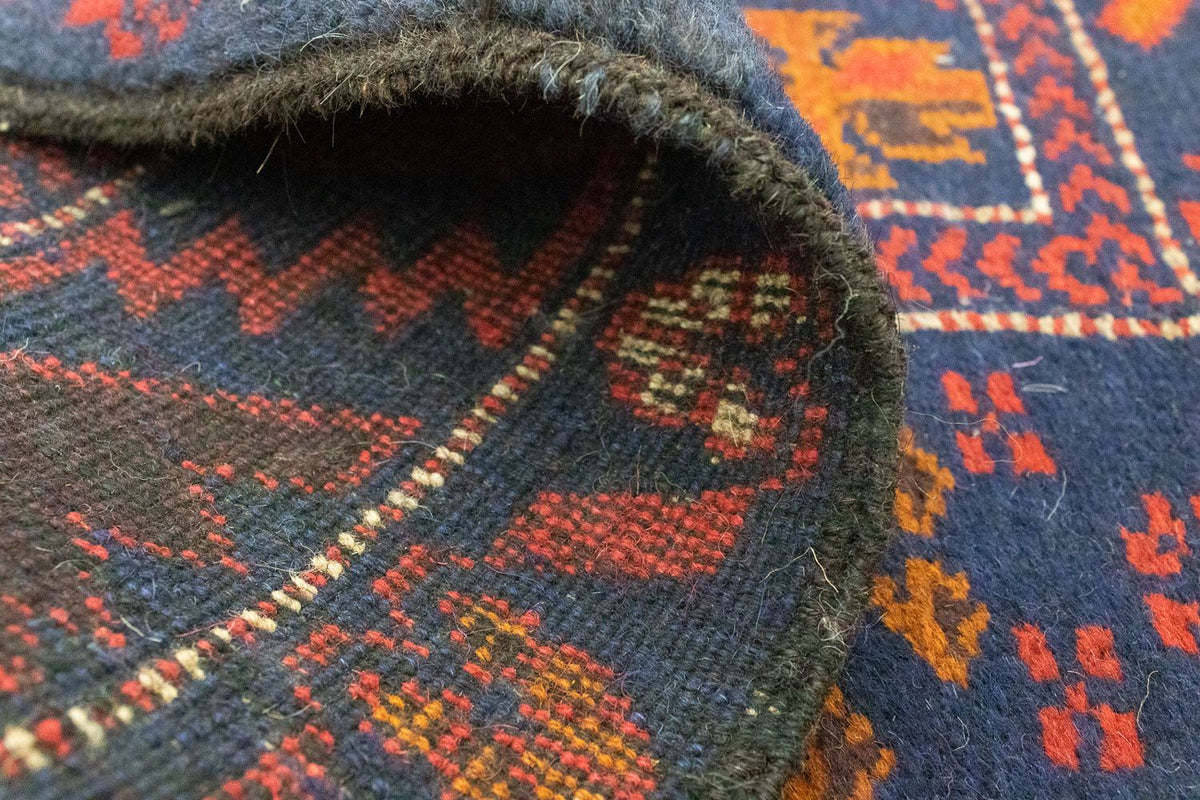 Tapis Belutsch - 133 x 83 cm - bleu