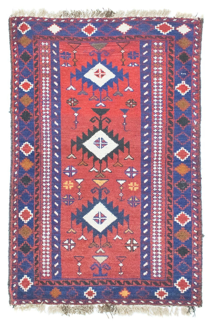 Tapis Belutsch - 128 x 77 cm - rouge