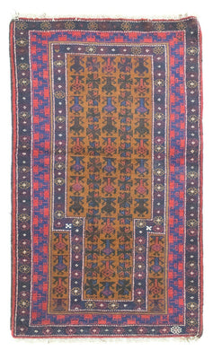 Tapis Belutsch - 140 x 76 cm - bleu