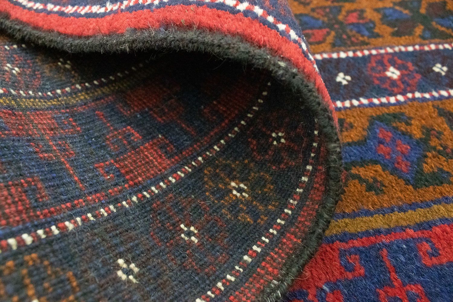 Tapis Belutsch - 140 x 76 cm - bleu