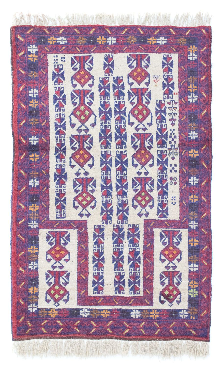 Tapis Belutsch - 129 x 77 cm - beige