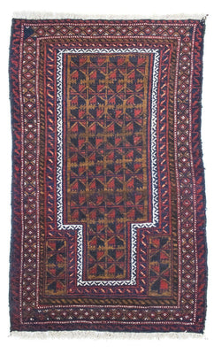 Tapis Belutsch - 136 x 83 cm - marron